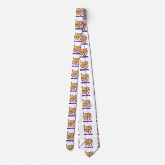 Hippo Octopus Strange schepsel Stropdas (Achterkant)