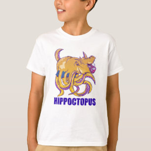 Hippo Octopus Strange schepsel T-shirt