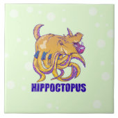 Hippo octopus weird tegeltje (Voorkant)