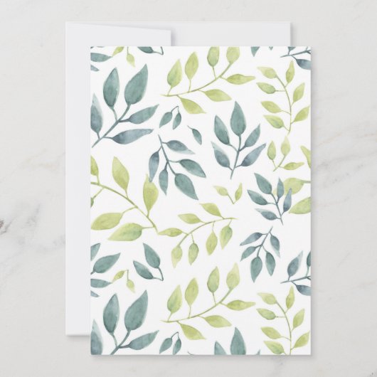 Hippo Oerwoud Dieren Baby shower Invitation Kaart (Achterkant)