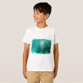 Hippo onder water Youth T-Shirt (Voorkant volledig)
