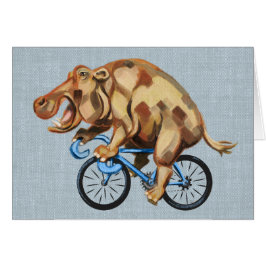 Hippo op de fiets