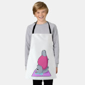 Hippo op Yoga Fitness Schort (Gedragen)