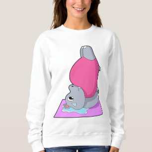 Hippo op Yoga Fitness Trui
