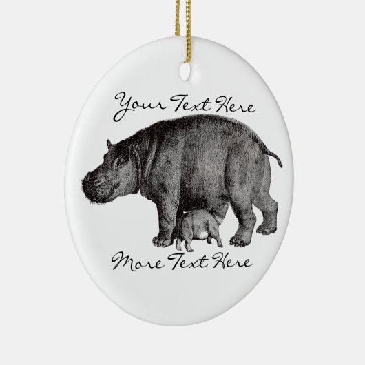 Hippo Ornament (Rechts)