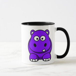 Hippo Paars Mok