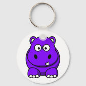 Hippo Paars Sleutelhanger (Voorkant)