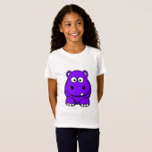 Hippo Paars T-shirt (Voorkant volledig)