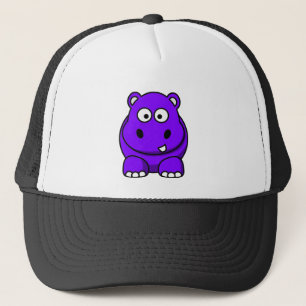 Hippo Paars Trucker Pet