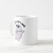 Hippo-party-mus Funny Animal Hippo Pun Koffiemok (Voorkant links)