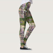 Hippo Photo Collage Dames Full Print Legging. Leggings (Rechts)