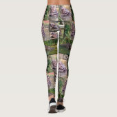 Hippo Photo Collage Dames Full Print Legging. Leggings (Achterkant)