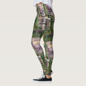 Hippo Photo Collage Dames Full Print Legging. Leggings (Links)