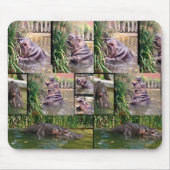 Hippo Photo Collage, Mousepad Muismat (Voorkant)