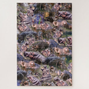 Hippo Photo Collarge Legpuzzel
