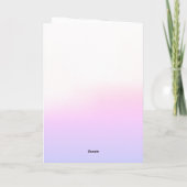 Hippo Pink Floral Girl Birthday Kaart (Achterkant)