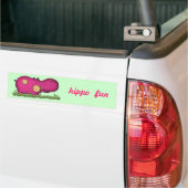 hippo-plezier bumpersticker (Op Truck)