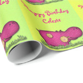 hippo-plezier cadeaupapier (Rol Hoek)