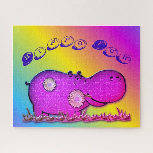 hippo-plezier legpuzzel (Horizontaal)