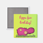 hippo-plezier magneet (Voorkant / Achterkant)