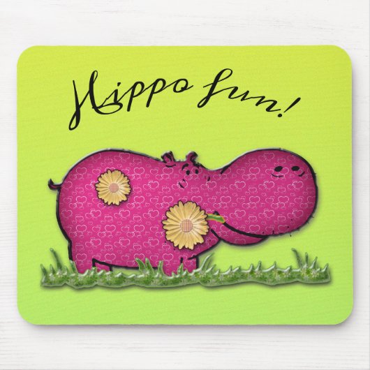 hippo-plezier muismat (Voorkant)