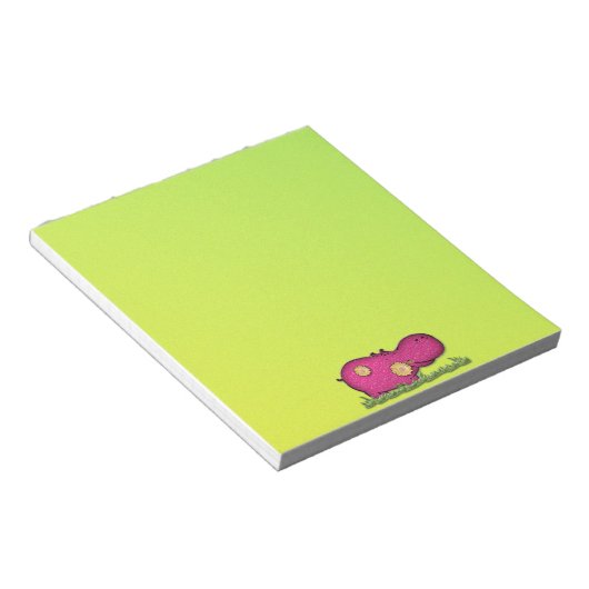 hippo-plezier notitieblok (Schuin)
