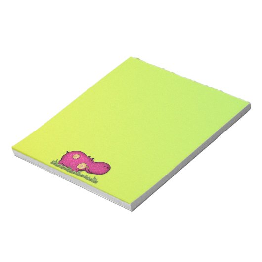 hippo-plezier notitieblok (Linkerzijde)