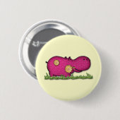 hippo-plezier ronde button 5,7 cm (Voorkant /achterkant)