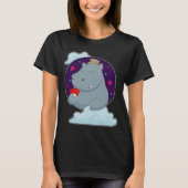 Hippo Poker kaarten T-shirt (Voorkant)