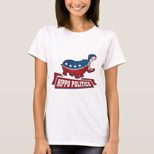 Hippo Politics T-shirt (Voorkant)
