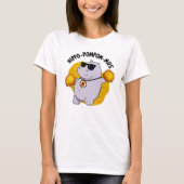 Hippo-pompom-mus Funny Animal Hippo Pun T-shirt (Voorkant)