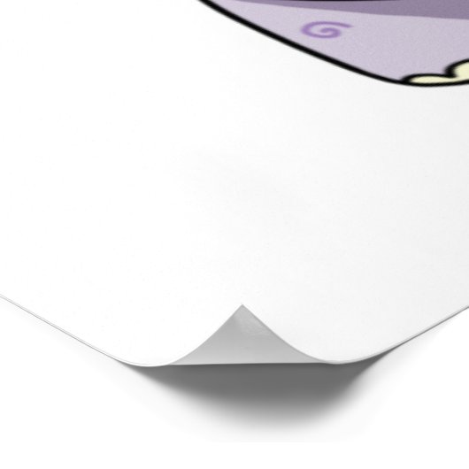 Hippo-pop-amus Funny Hippo Soda Pop Pun Poster (Hoek)