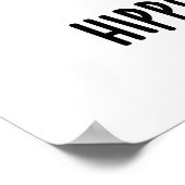 Hippo-pop-cornamus Funny Hippo Pun Poster (Hoek)