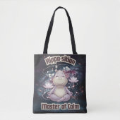 Hippo-position - Master of Calm Zen Design Tote Bag (Voorkant)
