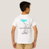 hippo, potlood-pot-a mus t-shirt (Achterkant volledig)