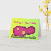 hippo pret kaart (Gele Bloem)