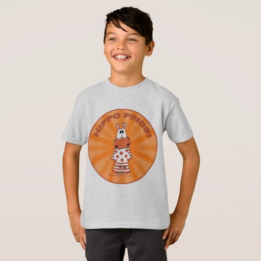 Hippo Pride Starburst T-shirt (Voorkant volledig)