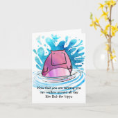 Hippo Retirement Kaart (Gele Bloem)