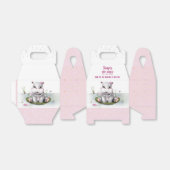 Hippo River Adventure Girl Baby shower Bedankdoosjes (Uitgevouwen)