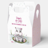 Hippo River Adventure Girl Baby shower Bedankdoosjes (Geopend)