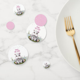 Hippo River Adventure Girl Baby shower Confetti