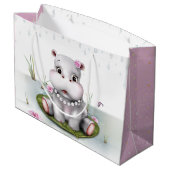 Hippo River Adventure Groot Cadeauzakje (Achterkant Gekanteld)