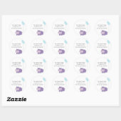 Hippo ronde Adresetiketten Ronde Sticker (Vel)
