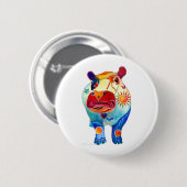 Hippo Ronde Button 5,7 Cm (Voorkant /achterkant)