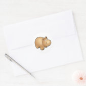 Hippo Ronde Sticker (Envelop)