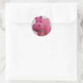 Hippo Ronde Sticker (Tas)
