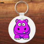 Hippo roze sleutelhanger (Voorkant)