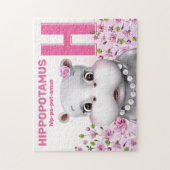 Hippo Safari Alfabet Kinder puzzel (Verticaal)