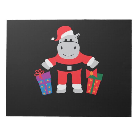 hippo santa notitieblok (Voorkant)
