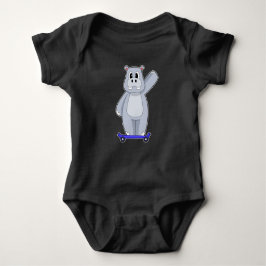 Hippo Skateboard Romper